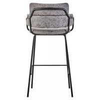 Tamzin Grey Faux Leather Bar Chair – Home Luxe Interior