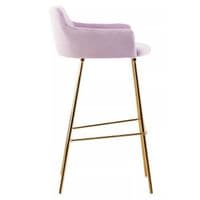 Tamzin Pink Velvet Low Back Bar Chair – Home Luxe Interior