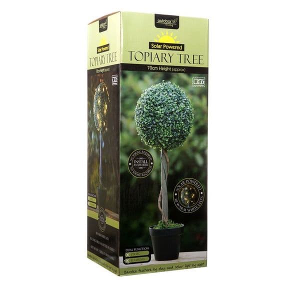 Topiary Tree With Solar Light 70Cm