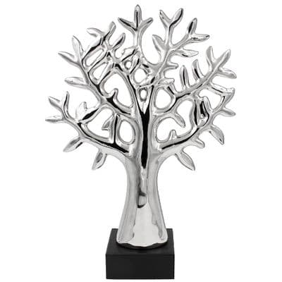 Tree Of Life Sculpture Art Silver