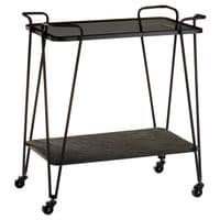 Trento Cart with Grey Glass Top – Home Luxe Interior