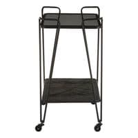 Trento Cart with Grey Glass Top – Home Luxe Interior