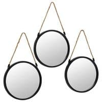 Urban Nature Round Wall Mirrors 3pk | Home Luxe Interior