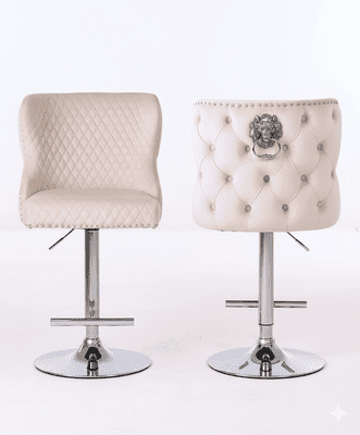 Valencia Fabric Barstool Mink