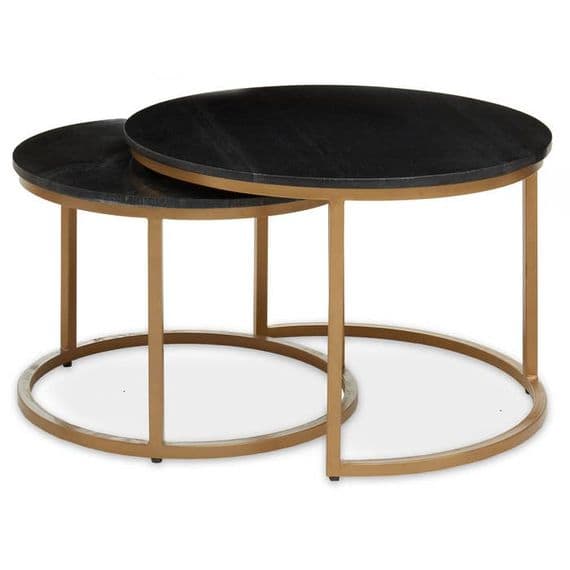 Varana Nest of Two Round Tables - Home Luxe Interior