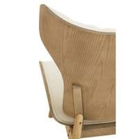 Vinsi Beige Chair With Winged Back – Home Luxe Interior