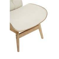Vinsi Beige Chair With Winged Back – Home Luxe Interior