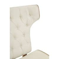 Vinsi Beige Chair With Winged Back – Home Luxe Interior