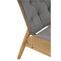 Vinsi Dark Grey Velvet Chair with Winged Back – Home Luxe Interior