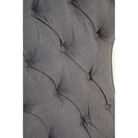 Vinsi Dark Grey Velvet Chair with Winged Back – Home Luxe Interior