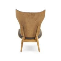 Vinsi Dark Grey Velvet Chair with Winged Back – Home Luxe Interior