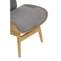 Vinsi Dark Grey Velvet Chair with Winged Back – Home Luxe Interior