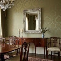 Vintage Wall Mirror 50cm x 60cm Silver Ornate Antique Style Frame
