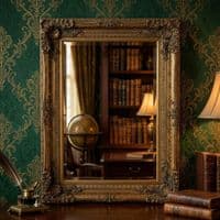 Vintage Wall Mirror 90cm x 120cm Country Gold Ornate Antique Frame
