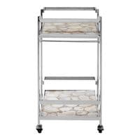Vita White Agate Drinks Trolley – Home Luxe Interior