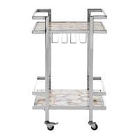 Vita White Agate Drinks Trolley – Home Luxe Interior