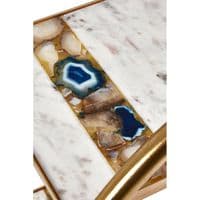 Vizzini 2 Tier Gold Finish Bar Trolley – Home Luxe Interior