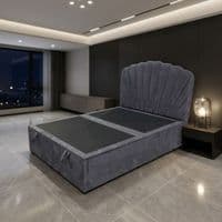 Wembley Grey Suede Ottoman Storage Bed - Single, Double, King Sizes (1)