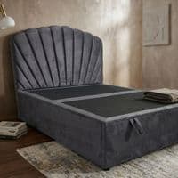 Wembley Grey Suede Ottoman Storage Bed - Single, Double, King Sizes (1)