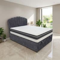 Wembley Grey Suede Ottoman Storage Bed - Single, Double, King Sizes (1)