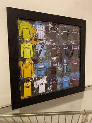 West Ham Football Strip Collection 47Cm X 47Cm