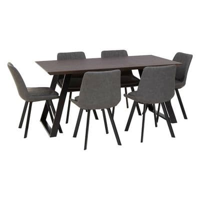 Westford 7pc Grey Rectangular Dining Set – Home Luxe Interior