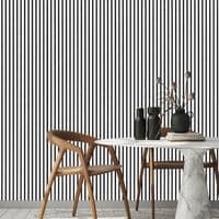 White Marble Effect-Decorative Acoustic Slat Wall Panel - 2400mm x 600mm - Home Luxe Interior