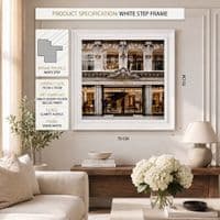 White Step Frame Dolce & Gabbana Wall Art 70x70cm