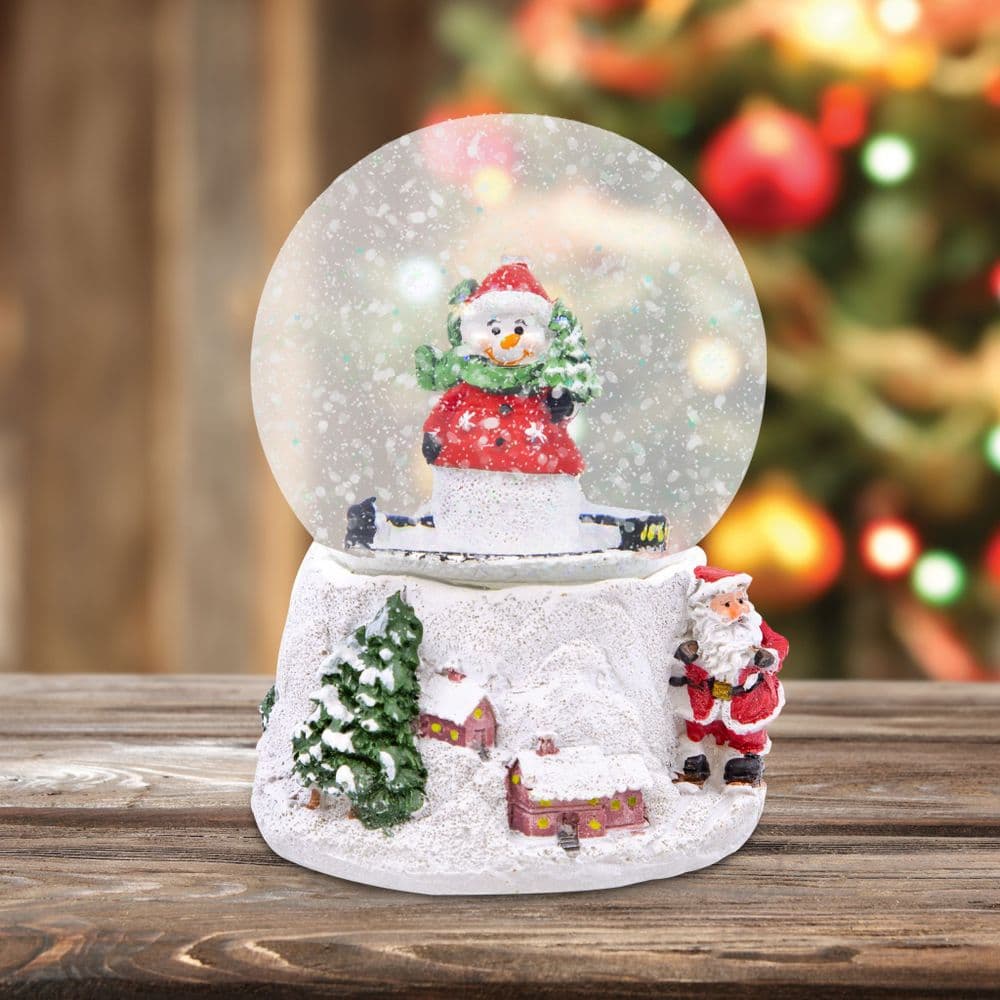 Musical Snow Globe B&m Musical Snowman Snow Globe Plays 'We Wish