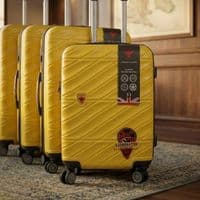 Yellow 4-Piece ABS Luggage Set - TSA Lock & 360° Spinner Wheels