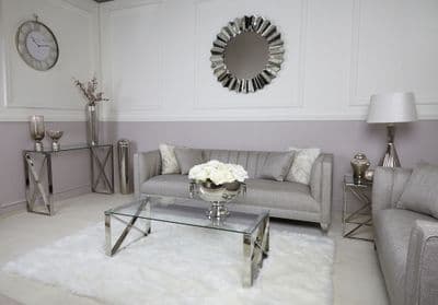 Zen Coffee Table Stainless Steel & Glass