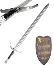 Direwolf Sword with Plaque and Sheath (High Quality Version)