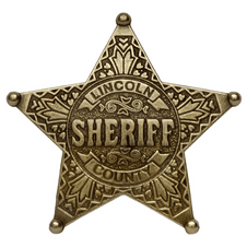 Five Point Ball Tipped Star Badge (Brass)