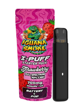 Iguana Smoke CBD I-PUFF Starter Pack 700mg 1ml Pen And Pod