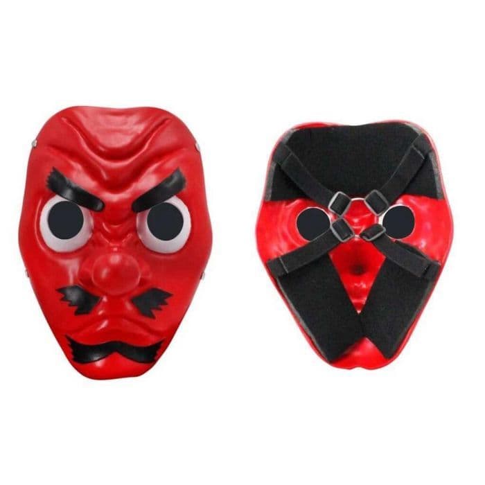 LED Demon Slayer Sabito Mask – Kimetsu No Yaiba Cosplay, Adjustable, Halloween