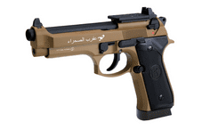 KLI 92 Sahara Limited Edition Optic Ready 4.5mm Co2 Blowback Air Pistol With Hard Case