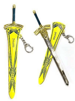Medieval Anime Sword Keyring 2