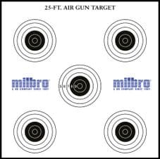 Milbro 25FT Airgun Target