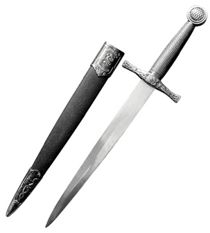 Silver Excalibur Dagger