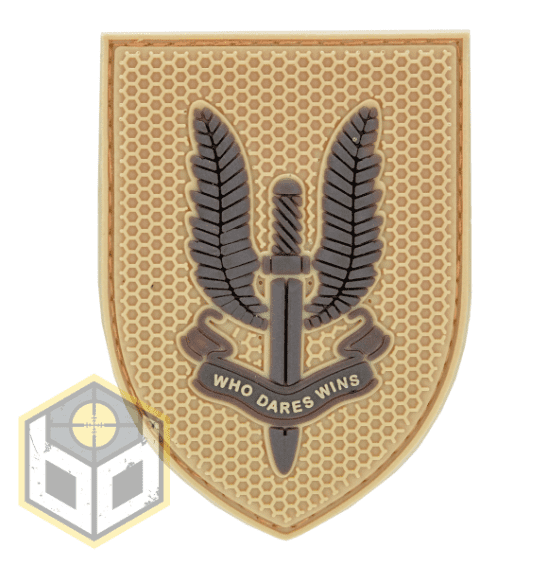 Who Dares Wins SAS PVC Patch Tan