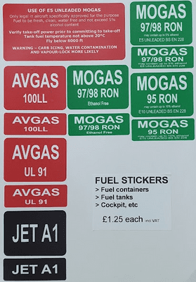 Fuel Self adhesive vinyl stickers