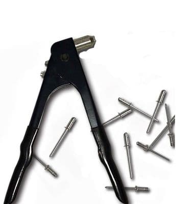 Manual Riveter with rivets for Zenair builds