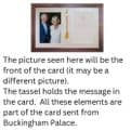 Anniversary/Birthday  Frame for Congratulatory Message from  HM The King
