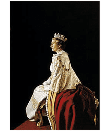 Fine Art Reproduction of The Late Queen Elizabeth II by Royal Portrait Painter Richard Stone - D3/RS
