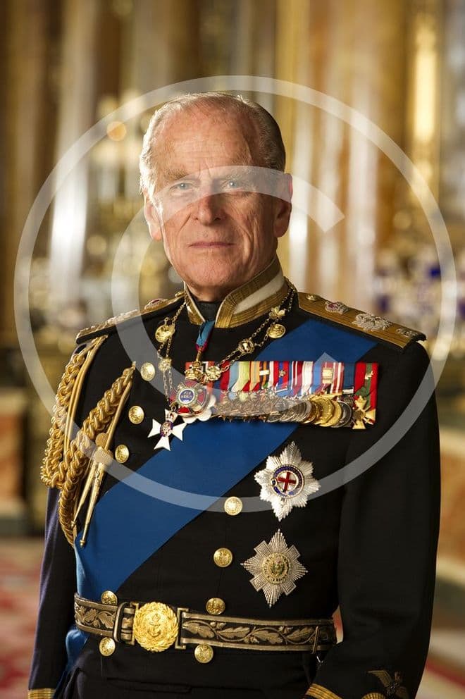 Official Image of The Late Duke of Edinburgh in the uniform - D2/JC