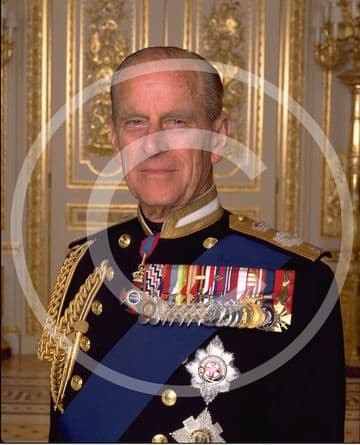 Official Image of The Late Duke of Edinburgh in the uniform - D2/ML