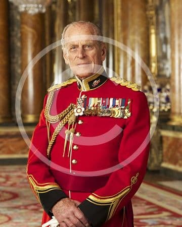 Official Image of The Late Duke of Edinburgh wearing Canadian Orders - D2/CAN/JC