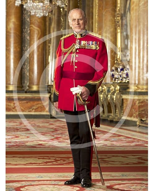 Official Image of The Late Duke of Edinburgh wearing Canadian Orders - Ful Length - D4/CAN/JC