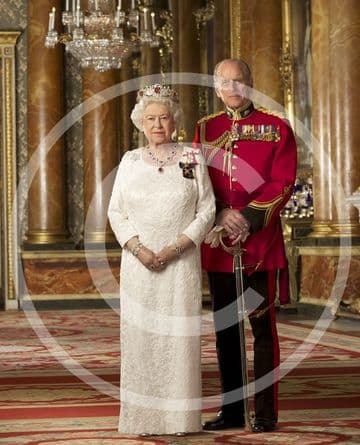 Official Image of The Late Queen Elizabeth II & The Late Duke of Edinburgh in Canadian Orders