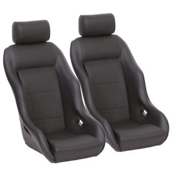 2x Cobra Classic RSR Seats for Porsche 911 F-Model (1963-1973) including fitting kit